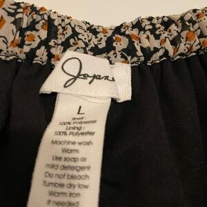 Joan Black Floral Skirt
